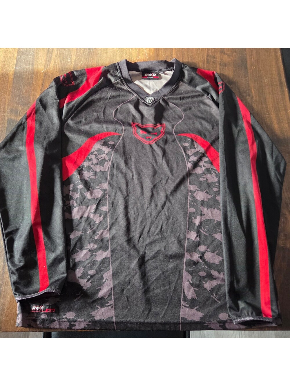 RYD Original black red long sleeve jersey size 16 12